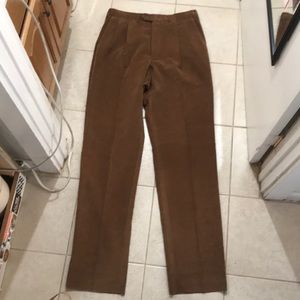 Ermenegildo Zegna Brown Corduroy Pants